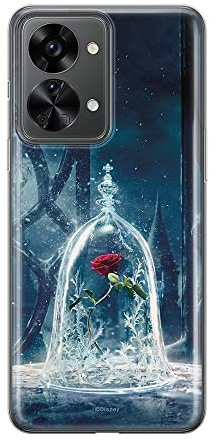 ERT GROUP Handyhülle für Oneplus Nord 2T 5G Original und offiziell Lizenziertes Disney Muster Beauty and The Beast 002 optimal an die Form des Handy angepasst, hülle aus TPU