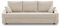 Couch Dorma mit schlaffunktion, einfacher Aufbau, modernes Design, polstermöbel. Schlafcouch zum Wohnzimmer. Widerstandsfähiges, Minimalistisches Design (POSO 100)