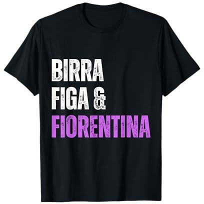 Fiorentina Birra Figa Divertente Sono un Uomo Semplice Viola Maglietta