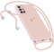 Handykette Hülle für Samsung Galaxy A51 4G Hülle Necklace, Herz Motiv Muster Handyhülle für Samsung Galaxy A51 4G Hülle mit Band Kordel zum Umhänge Band Ultradünn Hülle für Samsung A51 4G (Rosa)