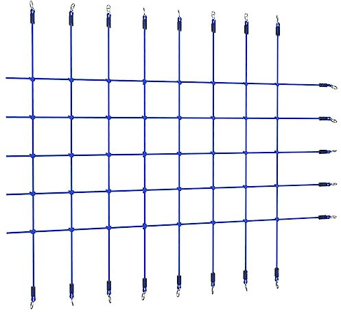 RAUGAJ Kletternetz 200x150cm Blau, Artikelfarbe-Blau