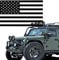 Tebinzi Aufkleber mit der amerikanischen Flagge für LKWs | Schwarz Autoaufkleber US-Flagge | Wasserdichter Aufkleber für Auto, LKW, Van, Fenster, Stoßstange, Wand, Laptop, Helme, Gepäck
