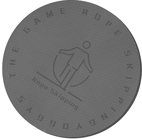 Springseilmatte, Yoga Matte, Runde Trainingsmatte, StoßDäMpfungsmatte, StrapazierfäHige Fitness Polsterung, FüR Cross Rope üBungen, Verwendung Im Innen Und AußEnbereich,Diameter 100cm,8mm