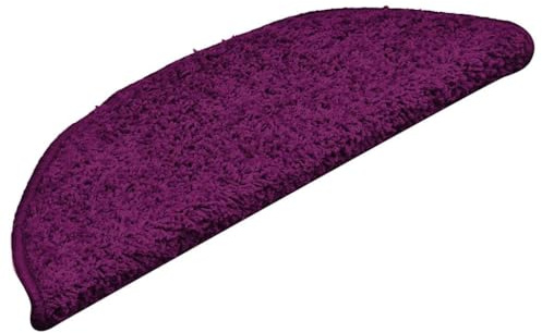 vidaXL Stufenmatten 15 STK. 56x17x3 cm Rosa Halbrund