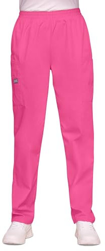 Cherokee Femmes - Femme Pantalon de Travail Originals - Taille élastique à Enfiler - WWE4200 - Rose choquant - XXS