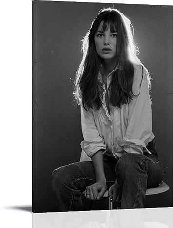 ASmeir Jane Birkin Poster Superstar Leinwand Wandkunst Dekorativ Schlafzimmer Modern Home Print Bild Artworkss 60 x 90 cm
