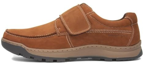 Hush Puppies Casper Mens Classic Touch Fastening Shoes, Tan, 14 UK