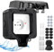 Upgrade Aussensteckdose Wasserdichte Steckdose IP66 mit Schalter Kontrollleuchte,Außensteckdose Aufputz Wetterfest Outdoor Steckdose Gartensteckdose aussen Abschliessbar Klappdeckel-1 Fach Steckdose