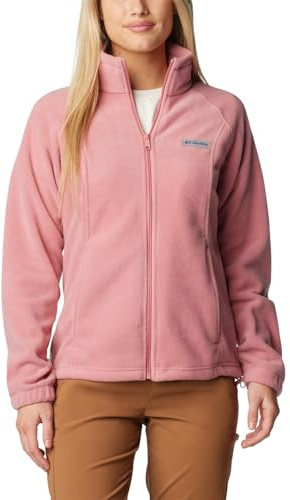 Columbia Damen Benton Springs Full Zip Fleecejacke mit durchgehendem Reißverschluss, Rosa Agave, M
