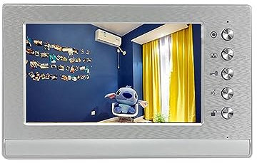 DELURA Wireless Doorbell 7 Inch Video Door Phone Doorbell Intercom System With Camera Unlock Talk Waterproof for Home School Office (Color : Single Monitor)