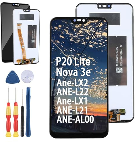 Yuxyiony Repuesto de LCD Pantalla para Huawei P20 Lite/Nova 3e Ane-LX2 ANE-L22 Ane-LX1 ANE-L21 ANE-AL00 LCD Display Repair Screen y Accesorios de Herramientas de Repuesto.