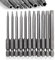 75mm Torx Screwdriver Bit Sets, T6-T40 Magnetic Screwdriver Bits Set S2 Steel 1/4 Star Hex Security Screwdrivers Drill Bits-11pcs