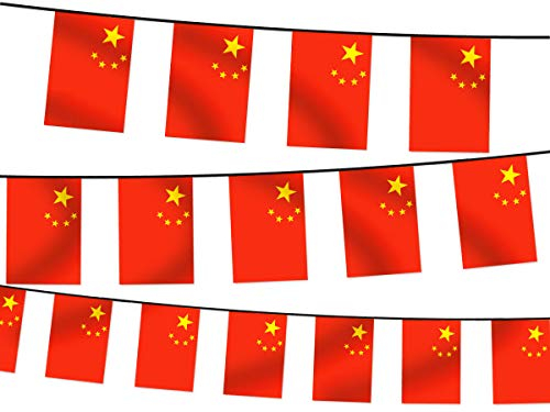 Wimpel Dekoration Länderwimpel Länderfahnen Wimpelkette Länderflaggen Fanartikel, Modell wählen:Wimpel China