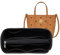 Lckaey Geldbörseneinsatz für MCM-Tragetaschen, Filzeinsatz, Organizer, kleine Tasche, Organizer, 3020 Schwarz / Grau, Größe S