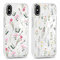 Xylota 2 Stück Transparent Handyhülle für iPhone X/iPhone XS 5,8 Hülle, Durchsichtig Case Muster Aesthetic Blumen Mädchen Schutzhülle, Weich Silikon Dünn TPU Bumper Stoßfeste Cover für iPhone X,15