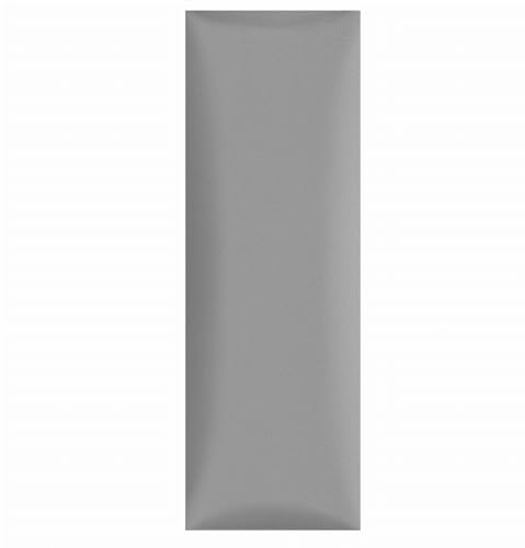 MG Design Polsterpaneel 30 x 90 cm in Grau – 3D Wandkissen fürs Bettkopfteil & Wanddeko, ohne Bohren, geräuschmindernd, fein strukturiert, pflegeleicht & Abriebfest