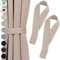 Blumtal Raffhalter für Vorhänge 2X - Vorhang Raffhalter 72x5 cm - waschbare Gardinenhalter Blickdicht - Raffhalter für Gardinen/Gardinen Raffhalter für Verdunkelungsvorhänge & Gardinenschals in Taupe
