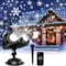 Christmas Projector Lights Outdoor, Christmas Projector IP65 Waterproof, Led Snowfall Projector with Remote Control, Large Snowflake for Indoor Outdoor Decoration Xmas Halloween Garden Party