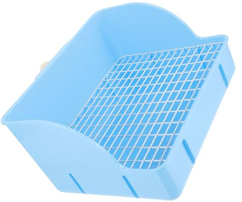 VANZACK Boîte à Litière Carrée pour Lapin Et Petits Animaux Bac à Amovible pour Entraînement Et Hygiène Facile à Nettoyer pour Cochon Et Hamster