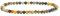 Echtes Bienenjaspis Edelstein Armband mit facettierten 3mm Perlen - verschiedene Längen - Heilstein Schutzstein Edelsteinarmband Glücksbringer Talisman Geschenk (Bienenj., 14CM)