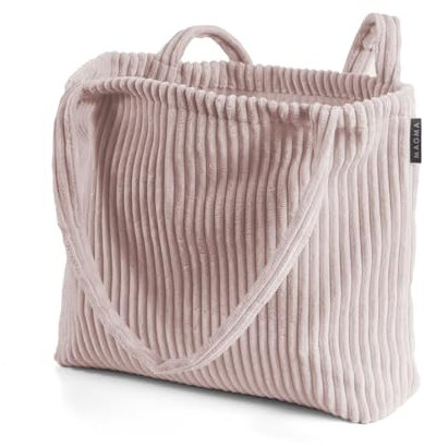 MAGMA Umhängetasche Tasche SHARA Cord Look Schultertasche Tragetasche (Rose)