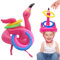 WeddHuis 5 Stück Aufblasbare Flamingo Ringwurfspiel Eltern Partyspiele für Sommer Hawaii Party Hochzeit Sommer Pool Party Outdoor Indoor Spiele