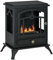 HOMCOM Chimenea de Bioetanol de Pie Estufa de Bioetanol con Tanque de 1,2 L Apagallamas de Acero Inoxidable Tiempo de Combustión 3H para Interiores 20-25 m² 45x28x54 cm Negro