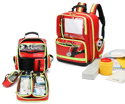 Professionelle Leere Tasche für Ersthelfer, EMT-Trauma-Erste-Hilfe-Rucksack für Sanitäter und Notfallbedarf, ideal für Auto, Zuhause, Camping und Wandern, nur Tasche
