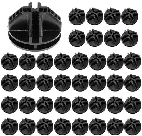 Wire Mesh Cubes, 40 Pieces Wire Cubes Plastic Connectors, Wire Mesh Cube Plastic Connectors, Plastic Boltless Shelf Connectors for Shelving System, Modular Organiser, Cabinet, Black