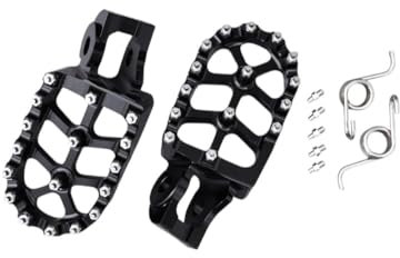avdb-moto Cale Repose-Pieds Cross/Enduro Compatible avec KTM SX 150 2016-2022, SX 85 2018-2024, SXF 250 SX-F 2016-2022, SX 125 2016-2022, FS 450 2016-22, MC 125 2021-23 en Alu Droit + Gauche (Noir)