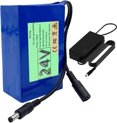 E-Bike Pedelec Akku 24V 5Ah 7Ah 16Ah 45Ah, Ebike Battery Pack 24V 5Ah 7Ah 16Ah 45Ah Eingebauter BMS PVC-Akku Mit Ladegerät Rechargeable Battery für 200W 500W Motor 24V 5AH