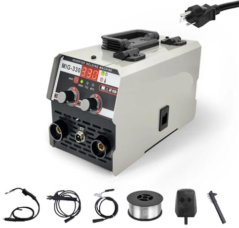 Poste à souder semi-automatique 3 en 1 MIG MMA TIG 330A, avec onduleur et fil fourré, sans gaz(110V US)