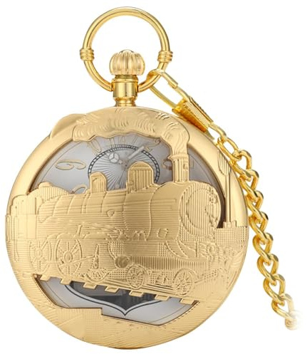 Ailan Einzigartige Vintage Taschenuhr mit Musik und Quarzwerk, elegantem Design und Kette. EIN stilvolles Geschenk für Damen, das Nicht so leicht verloren geht. EIN besonderes
