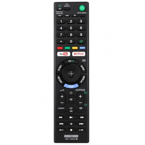Universal-Ersatzfernbedienung für Sony Bravia TV | Kompatibel mit vielen Modellen inkl. Netflix & YouTube Tasten