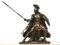 VERONESE Hector Prince of Troy Krieger Statue Skulptur Figur Bronze Finish 21,5 cm