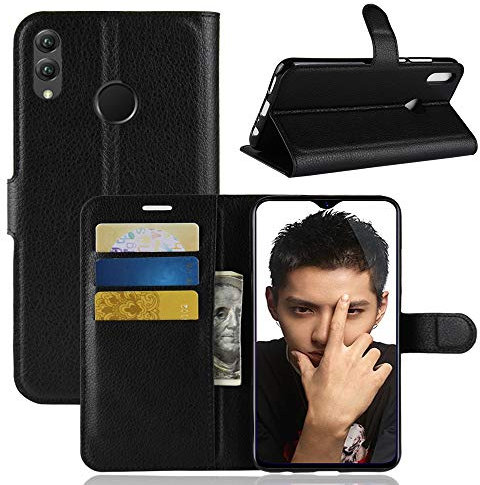Fertuo Cover Honor View 10 Lite, Custodia Portafoglio Cover a Libro in Pelle Flip Case con Silicone Bumper, Chiusura Magnetica, Porta Carte, Kickstand, per Honor View 10 Lite 2018 Smartphone, Nero