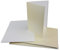 60x Klappkarten blanko mit Umschlag - DIN A6 / C6 Creme matt glänzend - Faltkarten A6 10,5 x 14,7 cm mit Briefumschläge C6 11,5 x 16 cm - Karten Umschlag Set von Glüxx Agent