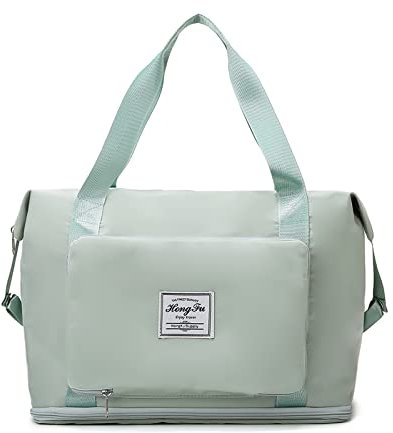 ADITAM Reise-Handtasche, erweiterbar, Weekender, Handgepäck, Faltbare Reisetaschen für Damen, Herren, Seesack, Sporttaschen, Handtaschen, Fitnessstudio, Krankenhaus, Umhängetasche mit Gepäckfach und