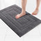 VSUSN Alfombra de Baño Antideslizante Absorbente Extra Gruesa Lavable a Máquina Gris Oscuro 50 x 80 cm