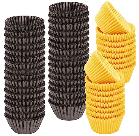 2000 Stück Mini Muffinförmchen Kleine Papier Cupcake Cupcake Wrapper Muffinförmchen Papier Muffin Papier Förmchen Mini Muffins Papierförmchen für Muffins Cupcake Liners Schokoladen Papier