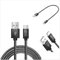 SILCOSTAR USB-C 3 Pack (30cm/1m/2m) Type C Nylon Braided Sync Fast Charger Cable For Samsung Galaxy Tab A7 Lite 8.7 (2021) SM-T220/T225 / Galaxy Tab A7 10.4(2020) SM-T500/T505