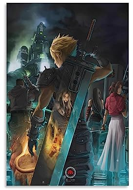 Thcbme Final Fan-tasy VII Remake Leinwand-Kunstposter, Wandkunst, Bilder, Drucke, moderne Familienschlafzimmer-Dekoration, ungerahmt, 40 x 60 cm