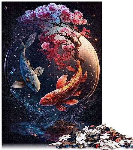 SIBREA Puzzle für Erwachsene A Yin and Yang Journey V 1000 Teile Holzpuzzle für Erwachsene und Kinder Weihnachtspuzzlegeschenke Größe: 50x75 cm