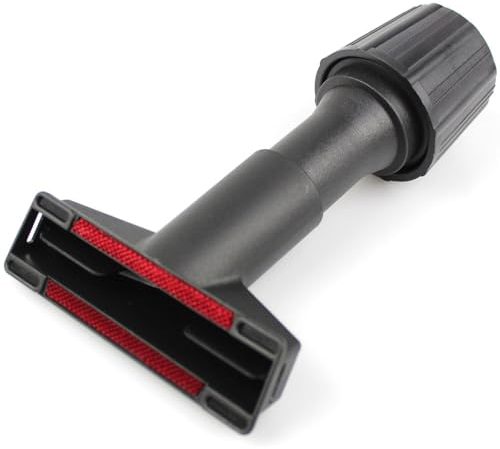 Premium Staubsauger Polsterbürste, Polsterdüse geeignet für AEG, Alutec, Aquavac, Balay, Bauhaus | mit 2 Fadenheber | mit Universal Vario-Adapter | Farbe: Schwarz | Staubsaugerdüse - Zubehör