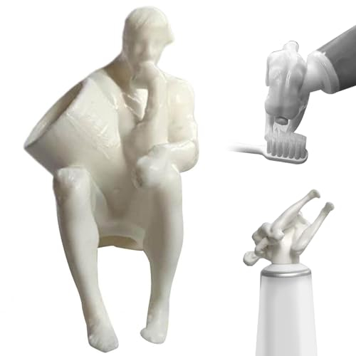 Zahnpastaspender, Zahnpasta Kappe 3D Lustige Peoping Zahnpasta Topper für 12 14 mm Pla Zahnpasta Kappenspender für Kinder Erwachsene Heimwohnheim