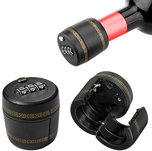 Digital Bottle Lock with 3 Digits | Wine Stopper Combination Lock Top