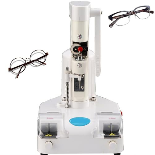 Machine À Poinçonner Et À Rainurer Les Trous De Lentilles Optiques, Poinçonneuse De Lentilles Sans Cadre, 0.8-1 Profondeur Réglable De.0mm, Poinçonnage Double Face, Pour Lentilles Cr Et Lentilles Pc