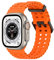 Ocean Band compatibile con Apple Watch Ultra 2/1 Ocean Band 49 mm, 45 mm, 44 mm, 42 mm, cinturino sportivo impermeabile in silicone per Apple Watch Ultra Series 9 8 7 6 5 4 3 SE (arancione)