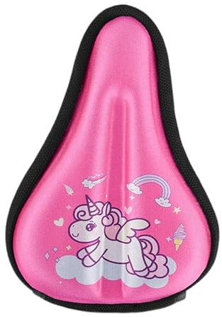 AIPILEI Kinder Fahrradsitzbezug Rosa Fahrradsitzkissen Gepolstert Schonbezug Weich Kinder Unisex
