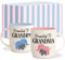 Triple Gifffted Promoted To Grandparents - Tazas de café para la nueva mejor abuela y abuelo, ideas de regalos para abuelos por primera vez, bebé, revelar anuncio de embarazo, Navidad, 368.5 g